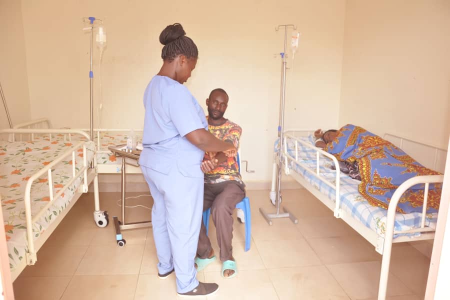 Healthcare workers serving the community
